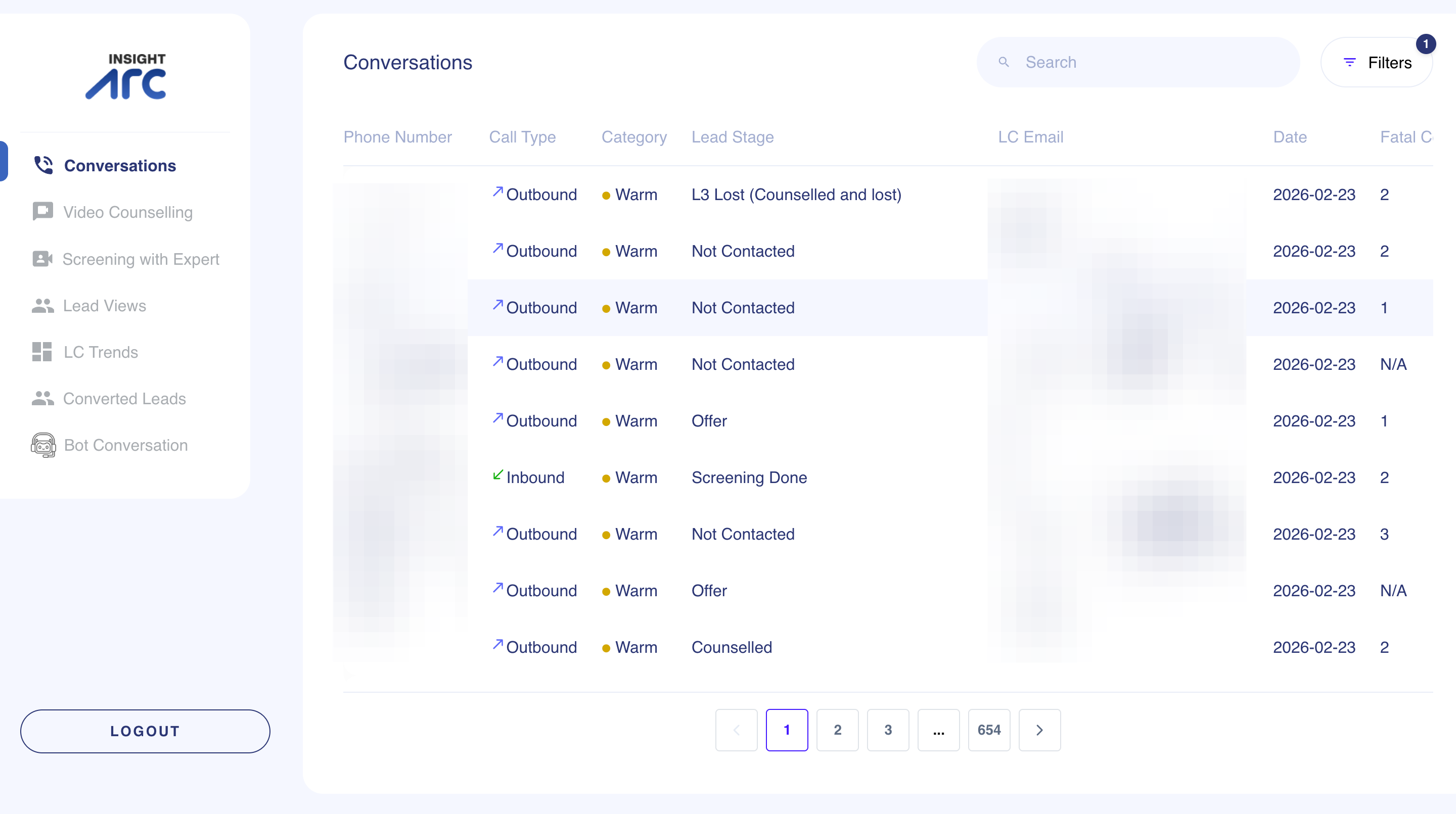 AuditX list of sales conversations